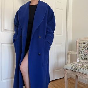 royal blue wrap coat